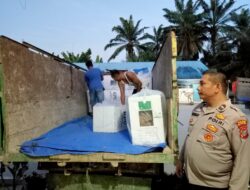 Sejumlah Perwira Pengendali Pengamanan Di Polres Batubara Lakukan Pengawalan Pergeseran Logistik Pemilu 2024 dan Hasil Pleno Dari Kantor PPK Setempat ke Gudang Logistik Dan Kantor KPU Kabupaten Batubara