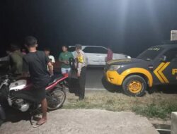 Jaga Harkamtibmas Pasca Pemilu, Polsek Mardingding Intensifkan Patroli Malam