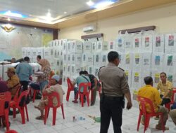 Satu Kecamatan Sibolga Selatan Perekapan Suara Pemilu Selesai, Polres Sibolga Pastikan Logistik Aman