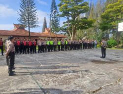 Polres Tanah Karo Pastikan Kemananan Rapat Pleno Terbuka Kabupaten Karo