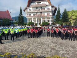 Polres Toba Ikut Apel Pagi Gabungan Bersama Polda Sumut Pengamanan F1 Powerboat