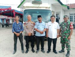 Ciptakan Suasana Aman, Personel Polres Labuhanbatu bantu kawal Pengembalian Logistik dari PPK Kec. Kualuh Hilir ke KPU Kab. Labura