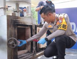 Kapolres Tebing Tinggi Pimpin Pemusnahan Barang Bukti Narkoba, Ratusan Ribu Jiwa Selamat