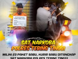 Pemilik 17 Paket Sabu dan 1 Bungkus Ganja ditangkap Polres Pematangsiantar