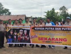 Personel Polres Labusel Berikan Pelayanan Strong Point Pagi Hari di Kec. Kotapinang