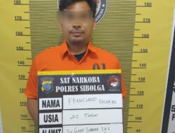 Polres Sibolga Tangkap FP Miliki Sabu Di Pondok Batu
