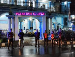Pastikan Aman Sholat Tarawih Dimesjid, Polres Sibolga Gelar Personilnya