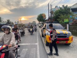 Sat Samapta Polres Batu Bara Giat Patroli di Pasar Tumpah