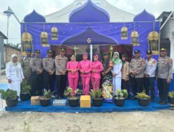 Kapolsek Dan Bhayangkari jajaran Polres Batu Bara Peduli Sambangi Pos Pengamanan Ketupat Toba 2024
