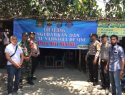 Pemasangan Spanduk larangan peredaran dan menjual Narkoba serta sangsi hukumannya