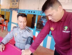 Pastikan Personel Pos PAM ketupat Toba 2024 Tetap Sehat, Sie Dokkes Polres Langkat laksanakan Pemeriksaan Kesehatan