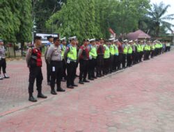 Wakapolres Langkat Pimpin Apel Pengamanan Malam Takbiran 1445 H / 2024 M