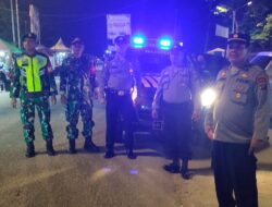Polsek Labuhan Ruku Laksanakan Patroli Blue Light Monitor Kegiatan Malam Takbiran