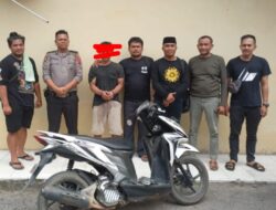 Jelang Lebaran 1445 H/2024 M Pelaku Curanmor Terpaksa Menginap Di Sel Polsek Bandar Pulau