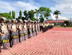 Polres Toba Gelar Apel Siaga Jelang Penetapan Capres dan Cawapres