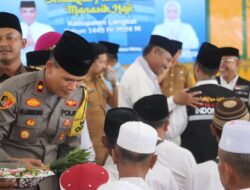 Tepung Tawari Calon Jemaah Haji, Wakapolres Langkat: Kami Mohon Doa ke Calhaj agar Situasi Kamtibmas Kondusif