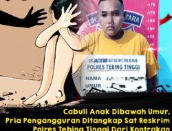 Cabuli Anak Dibawah Umur, Pria Pengangguran Ditangkap Sat Reskrim Polres Tebing Tinggi Dari Kontrakan