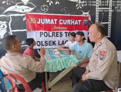 Jalin Silahturahmi Bersama Masyarakat di Jumat Curhat, Polsek Laguboti : Mari Kita Sama-sama Jaga Kamtibmas