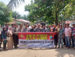 Polres Labusel Giat Jum’at Curhat di Polsek Silangkitang , Kapolres : Terima Kasih Atas Kerjasama Masyarakat Melaporkan Kejahatan
