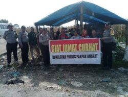 Jumat Curhat, Bhabinkamtibmas Polres Pakpak Bharat Lakukan Silaturahmi. Kami Sangat Bersedia Menerima Masukan Masyarakat Pakpak Bharat
