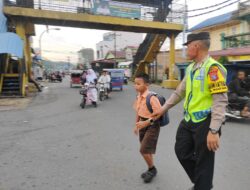 Pastikan Arus Lalin Lancar, Polres Sibolga Gelar Personilnya Laksanakan Strong Point
