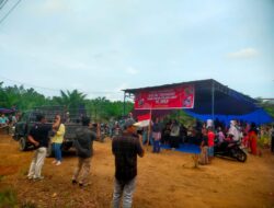 Kapolres Labuhan Batu Bersama Forkopimda Labuhan Batu Mendatangi Lokasi Masyarakat Yang Menentang Beroperasinya Pabrik Minyak Kelapa Sawit PT. PPSP di berada Desa Pulo Padang