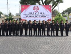 Wakapolres Batubara Pimpin Upacara Peringatan Hari Lahir Pancasila