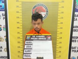 Pengedar Narkoba Di Sibolga Ditangkap Tim Opsnal Resnarkoba Polres Sibolga