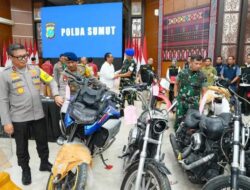 Polda Sumut bekerja sama dengan Kodam 1 Bukit Barisan Gagalkan Penyelundupan Moge Hingga Ayam Siam Senilai Rp20 Miliar