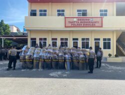 Menjelang Pilkada Serentak 2024, Polres Sibolga Latihan Binsik Pleton Dalmas