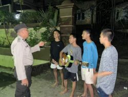 Polsek Sibolga Selatan Polres Sibolga, Jaga Kondusifitas Malam Hari Dengan Patroli Blue Light