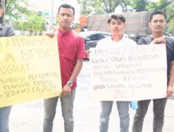 Aksi BMP Sumut, Meminta Kejati Sumut Agar Memanggil Kadis Lingkungan Hidup dan Kepala BPBD Langkat