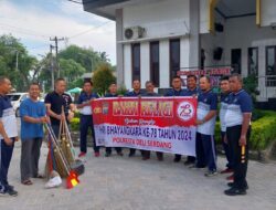 Menyambut Hari Bhayangkara Ke 78, Polresta Deli Serdang Lakukan Bhakti Religi Bersih – Bersih Rumah Ibadah