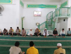 Polres Langkat Gelar Jumat Curhat di Masjid Riyaadusshoiihin Langkat