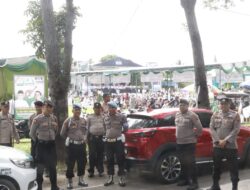 Polres Langkat Kerahkan Ratusan Personel untuk Laksanakan Pengamanan Kampanye Akbar