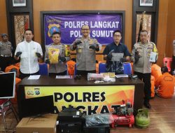 Awal Tahun, Polres Langkat Ungkap 55 Kasus Kriminal dengan 70 Tersangka