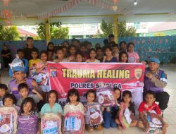 Polda Sumut Hadir Pulihkan Harapan Anak-anak Korban Banjir dan Longsor di Sibolga