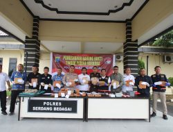 Pemusnahan Barang Bukti Tindak Pidana Narkoba, Wakapolres Sergai : Bentuk Komitmen Pemberantasan Narkotika