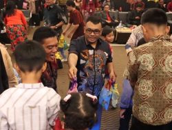 Polres Tanah Karo Rayakan Natal Keluarga Besar di Berastagi