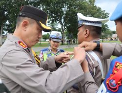 Polres Binjai Bersama Instansi Terkait Laksanakan Gelar Pasukan Operasi Lilin Toba 2025
