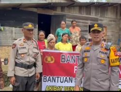 Polres Taput Pasang 4 Titik Sumur Bor di Wilayah Terdampak Bencana Lon gsor Dan Banjir