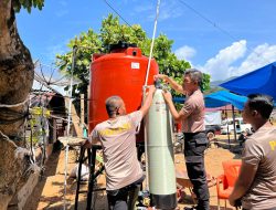 Polda Sumut Hadirkan Air Bersih untuk Warga Hutanabolon, Pasang Filter Air Nanotec pada Sumur Bor