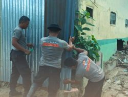 Dari Rumah Swadaya hingga Pagar Sekolah, Brimob Hadir Dampingi Warga Tolang Julu