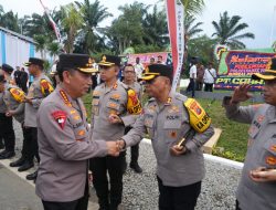 Kapolres Serdang Bedagai Hadiri Kunjungan Kapolri dan Ketua Komisi IV Berikan Bantuan untuk Korban Bencana Alam