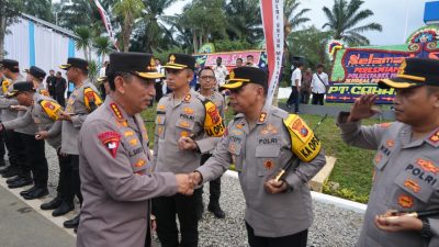 Kapolres Serdang Bedagai Hadiri Kunjungan Kapolri dan Ketua Komisi IV Berikan Bantuan untuk Korban Bencana Alam