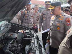 Kapolres Binjai Cek Kesiapan Kenderaan Dinas Menjelang Operasi Ketupat Toba 2026