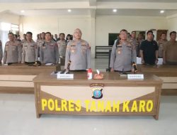 Kapolres Tanah Karo Berikan Arahan dan Penekanan kepada PJU dan Perwira, Tindak Lanjut Rapim Polri 2026