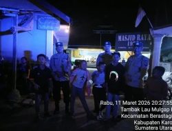 Polsek Berastagi Amankan Pelaksanaan Sholat Tarawih di Sejumlah Masjid