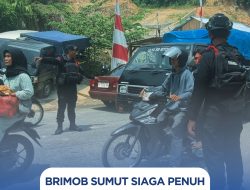 Brimob Sumut Siaga Penuh Amankan Arus Lebaran, Kehadiran Personel di Tiga Pos Strategis Jamin Kamseltibcarlantas Tetap Kondusif