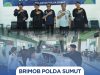 Brimob Polda Sumut Siaga Awasi Arus Mudik Balik di Terminal Amplas